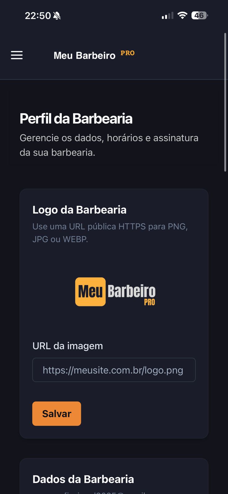 Tela 7 do aplicativo Meu Barbeiro Pro