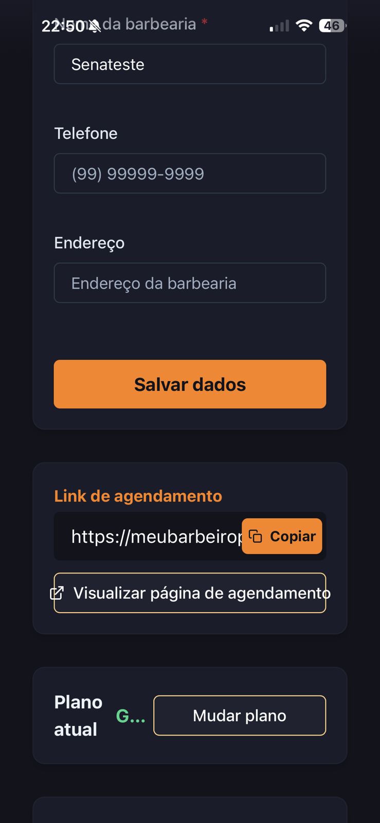 Tela 8 do aplicativo Meu Barbeiro Pro